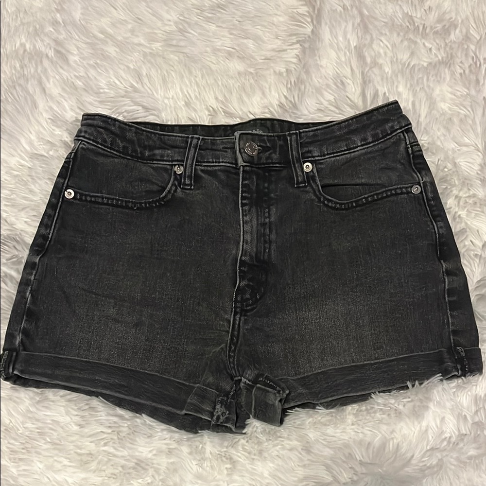 Women's Black Denim Shorts